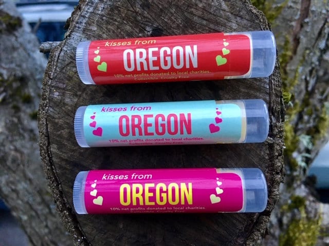 Trio Of Kisses From Oregon Lippenbalsam Erdbeere, Vanille Und Minze von Etsy - KissesFrom