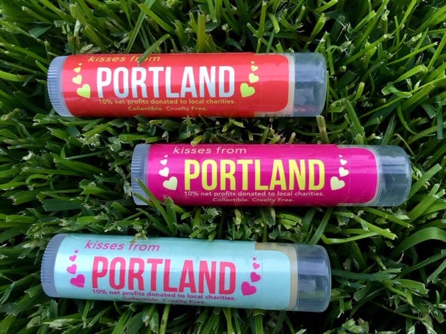 Trio Of Kisses From Portland Lippenbalsam Erdbeere, Vanille Und Minze von Etsy - KissesFrom