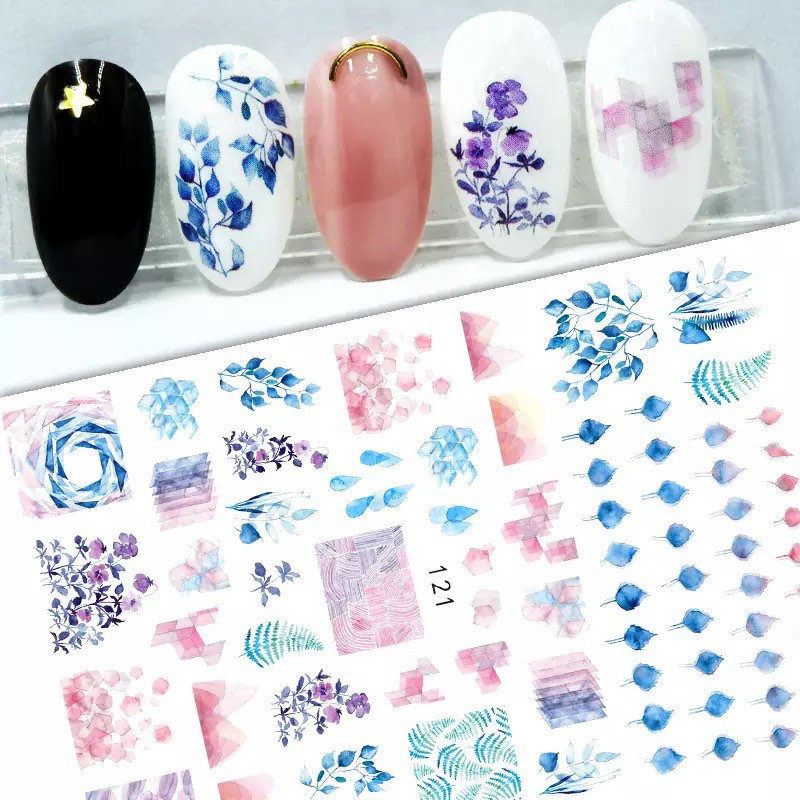 Bunte Blumen Und Pflanzen Nail Art Aufkleber Bunte Blumen Und Pflanzen Nail Art Aufkleber von Etsy - KitschyNails