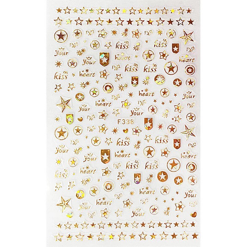 Gold Sterne Nail Art Sticker Gold Sterne Nail Art Sticker von Etsy - KitschyNails