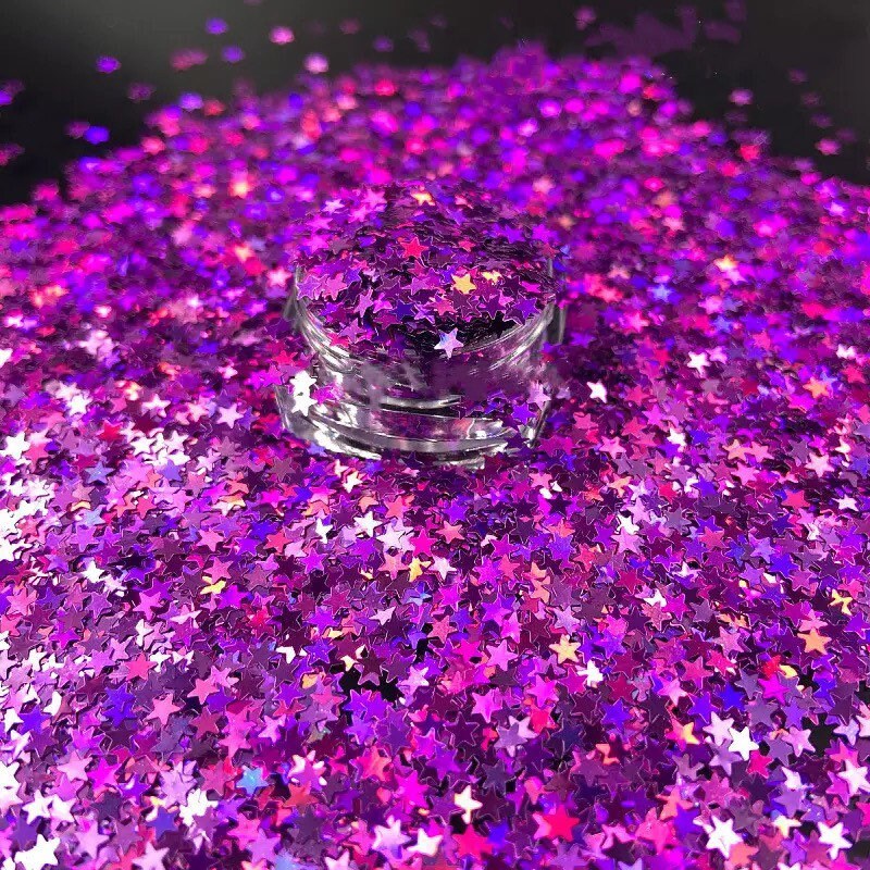 Lila Sternförmige 3mm Nagel Pailletten Lila Sternförmige 3mm Nagel Pailletten von Etsy - KitschyNails
