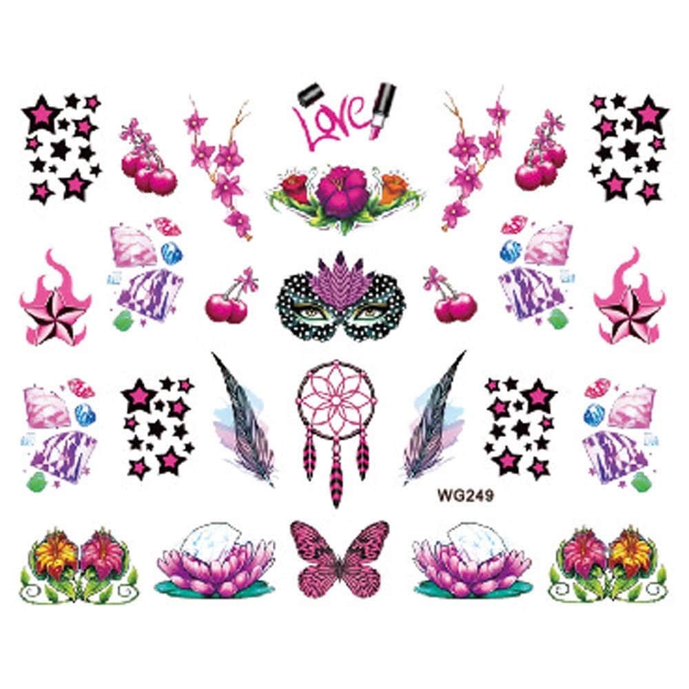 Wasser Transfer Nagel Aufkleber, Liebe, Schmetterling Und Party, Party Nail Art, Nageldekoration Wasser Transfer Nagel Aufkleber, Liebe, Schmetterling Und Party, Party Nail Art, Nageldekoration von Etsy - KitschyNails