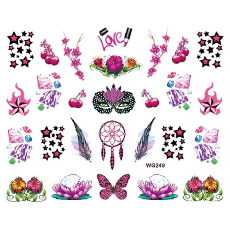 Wasser Transfer Nagel Aufkleber, Liebe, Schmetterling Und Party, Party Nail Art, Nageldekoration Wasser Transfer Nagel Aufkleber, Liebe, Schmetterling Und Party, Party Nail Art, Nageldekoration von Etsy - KitschyNails
