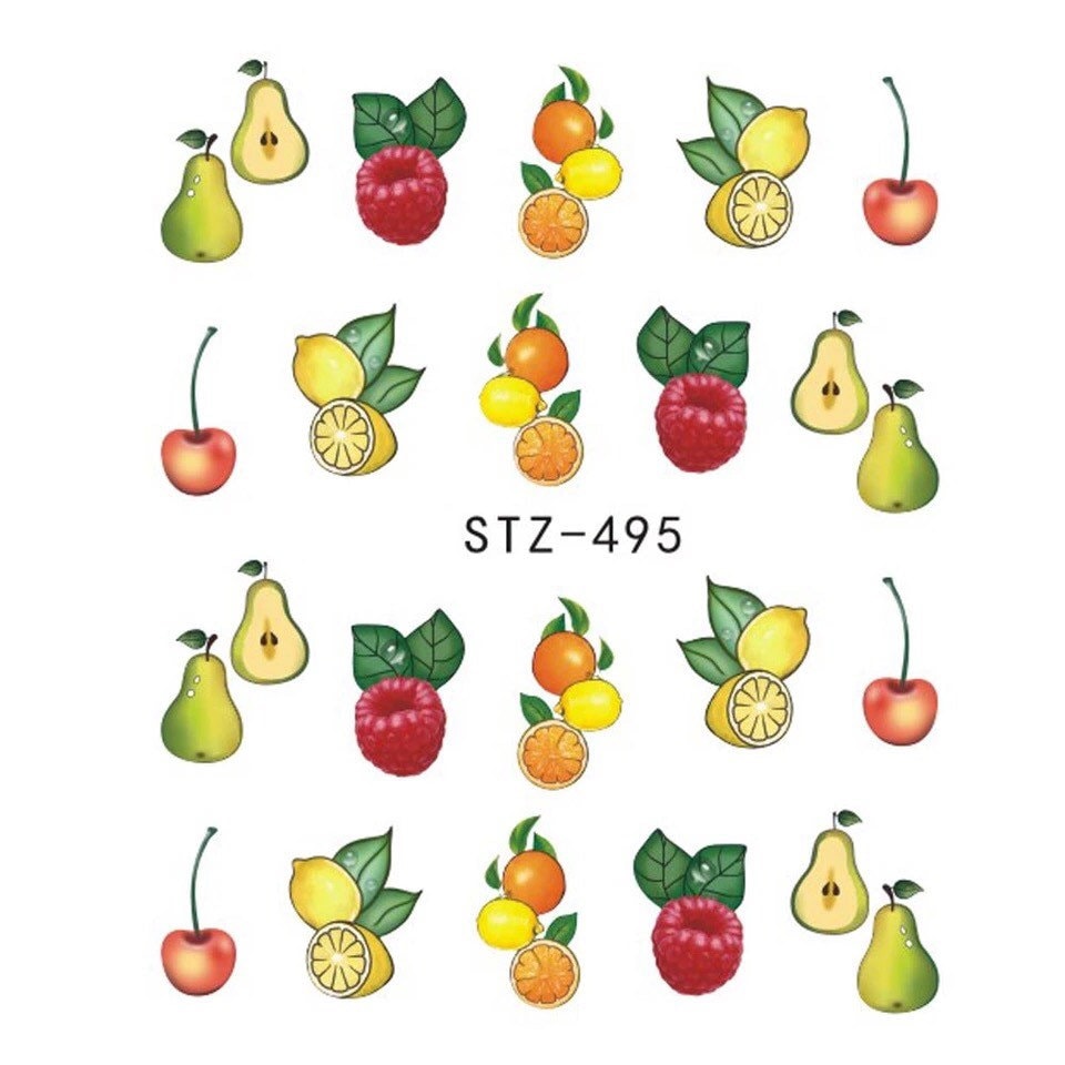 Wasser Transfer Nagel Aufkleber, Obst-Design, Obst-Nagel-Kunst, Nageldekoration Wasser Transfer Nagel Aufkleber, Obst-Design, Obst-Nagel-Kunst, Nageldekoration von Etsy - KitschyNails