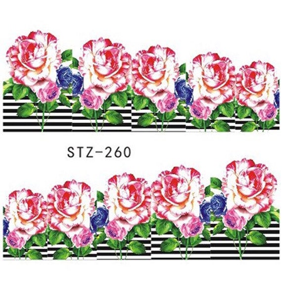 Wasser Transfer Nagel Aufkleber, Rosa Blume Design, Nail Art, Nageldekoration Wasser Transfer Nagel Aufkleber, Rosa Blume Design, Nail Art, Nageldekoration von Etsy - KitschyNails