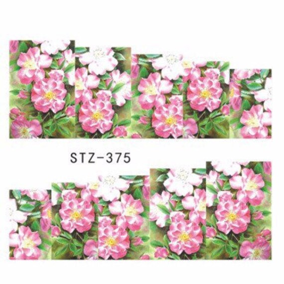 Wasser Transfer Nagel Aufkleber, Rosa Blume Design, Nail Art, Nageldekoration Wasser Transfer Nagel Aufkleber, Rosa Blume Design, Nail Art, Nageldekoration von Etsy - KitschyNails