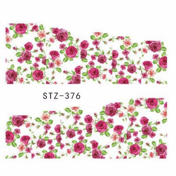 Wasser Transfer Nagel Aufkleber, Rote Rose Design, Nail Art, Nageldekoration Wasser Transfer Nagel Aufkleber, Rote Rose Design, Nail Art, Nageldekoration von Etsy - KitschyNails