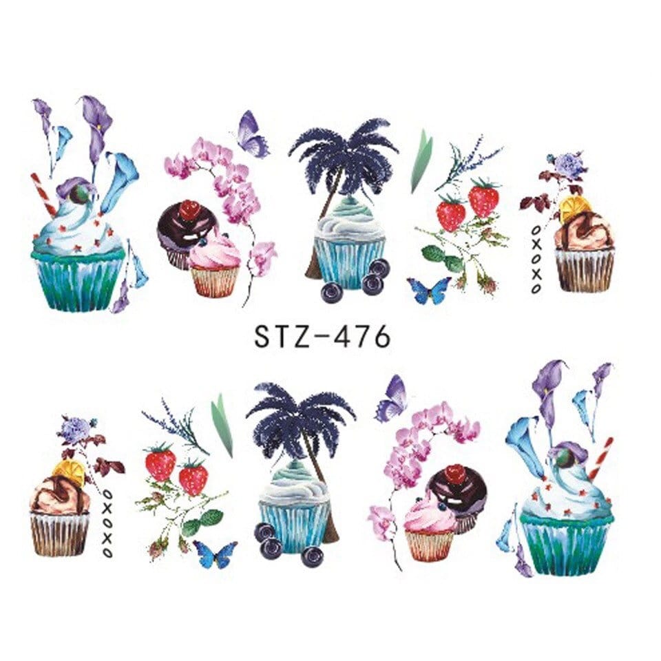 Wasser Transfernagel Aufkleber, Nagelaufkleber, Cup Cake & Strawberry Design, Nail Art, Dekoration Wasser Transfernagel Aufkleber, Nagelaufkleber, Cup Cake & Strawberry Design, Nail Art, Dekoration von Etsy - KitschyNails