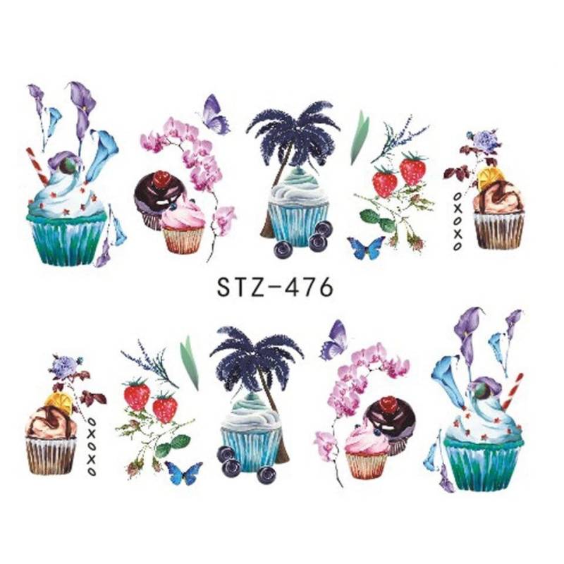 Wasser Transfernagel Aufkleber, Nagelaufkleber, Cup Cake & Strawberry Design, Nail Art, Dekoration Wasser Transfernagel Aufkleber, Nagelaufkleber, Cup Cake & Strawberry Design, Nail Art, Dekoration von Etsy - KitschyNails