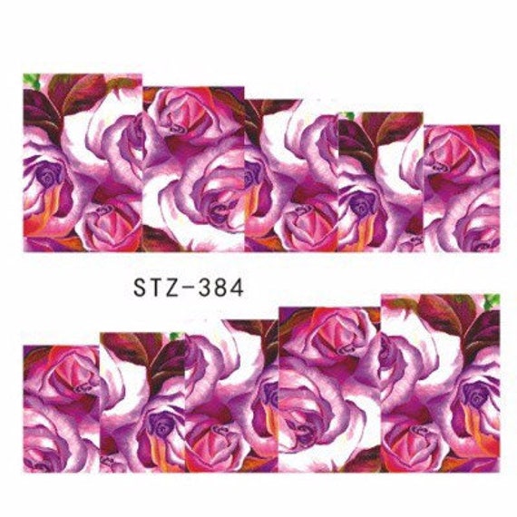 Wassertransfer Nagel Aufkleber, Lila Und Pink Blumen Design, Nail Art, Nageldekoration Wassertransfer Nagel Aufkleber, Lila Und Pink Blumen Design, Nail Art, Nageldekoration von Etsy - KitschyNails