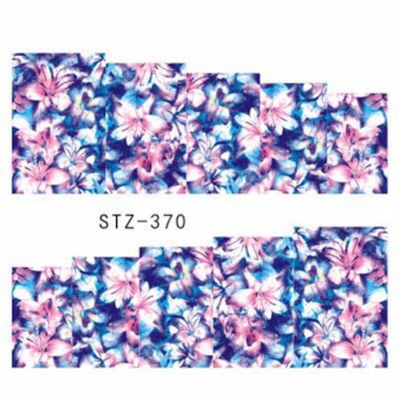 Wassertransfer Nagel Aufkleber, Lila Und Pink Blumen Design, Nail Art, Nageldekoration Wassertransfer Nagel Aufkleber, Lila Und Pink Blumen Design, Nail Art, Nageldekoration von Etsy - KitschyNails