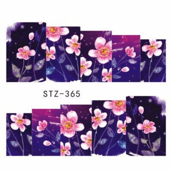 Wassertransfer Nagel Aufkleber, Lila Und Pink Blumen Design, Nail Art, Nageldekoration Wassertransfer Nagel Aufkleber, Lila Und Pink Blumen Design, Nail Art, Nageldekoration von Etsy - KitschyNails