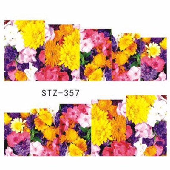 Wassertransfer Nagel Aufkleber, Orange, Pink Und Lila Blumen Design, Nail Art, Nageldekoration Wassertransfer Nagel Aufkleber, Orange, Pink Und Lila Blumen Design, Nail Art, Nageldekoration von Etsy - KitschyNails