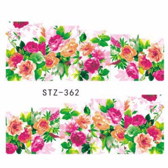 Wassertransfer Nagel Aufkleber, Orange Und Rosa Blumen Design, Nail Art, Nageldekoration Wassertransfer Nagel Aufkleber, Orange Und Rosa Blumen Design, Nail Art, Nageldekoration von Etsy - KitschyNails