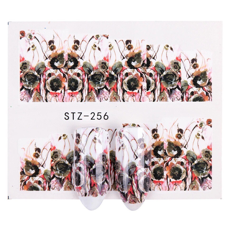 Wassertransfer Nagel Aufkleber, Schwarze Und Rote Blumen Design, Nail Art, Nageldekoration Wassertransfer Nagel Aufkleber, Schwarze Und Rote Blumen Design, Nail Art, Nageldekoration von Etsy - KitschyNails