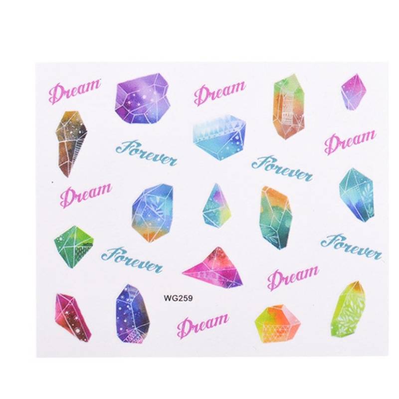 Wassertransfer Nagel Aufkleber, Traum Design, Nailart, Nageldekoration von Etsy - KitschyNails