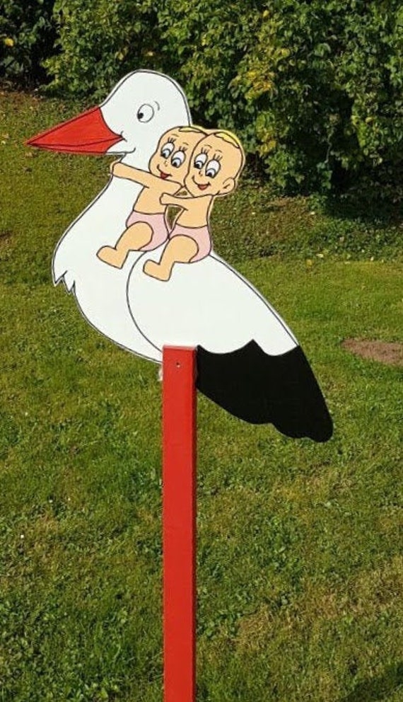 145 cm Klapperstorch Joline Xl Aus Holz Zur Geburt Für Zwillinge, Holzstorch, Zwillingsstorch 145 cm Klapperstorch Joline Xl Aus Holz Zur Geburt Für Zwillinge, Holzstorch, Zwillingsstorch von Etsy - KlapperstorchShop