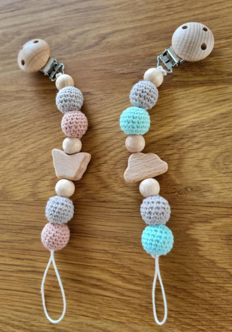 Schnullerkette Für Mädchen Oder Jungen von Etsy - KleinaberFeinVonEva