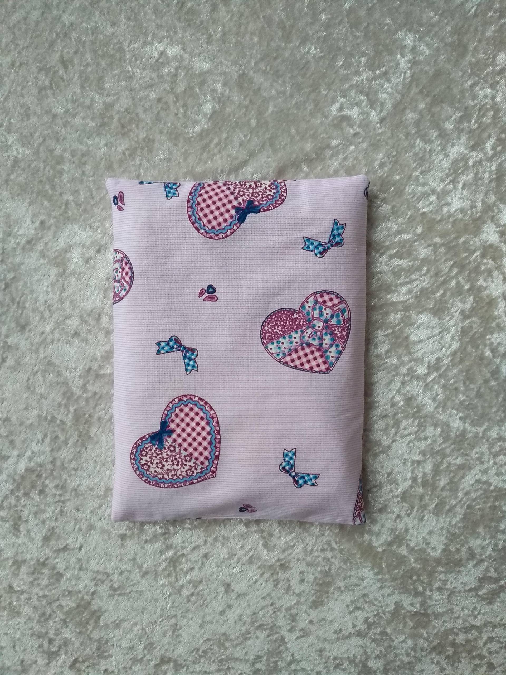 Wärmekissen, Herzen, Rosa-Weiß-Gestreift Wärmekissen, Herzen, Rosa-Weiß-Gestreift von Etsy - KleineWohlmanufaktur