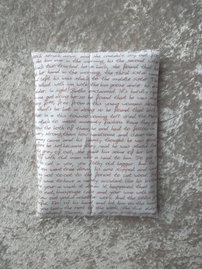 Wärmekissen, Schrift, Weiß von Etsy - KleineWohlmanufaktur