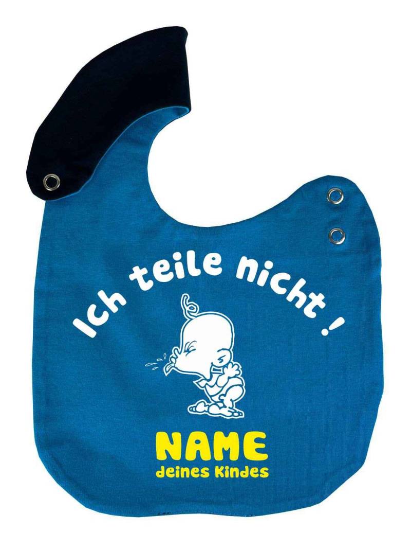 Größenverstellbares Lätzchen Multicolor Personalisiert Ich Teile Nicht, Individuell Bedruckt Mit Text, Logo, Foto von Etsy - KleinerFratzStore