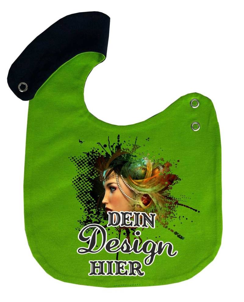 Größenverstellbares Lätzchen Multicolor Personalisiert Mit Deinem Wunschmotiv, Individuell Bedruckt Text, Logo, Foto von Etsy - KleinerFratzStore