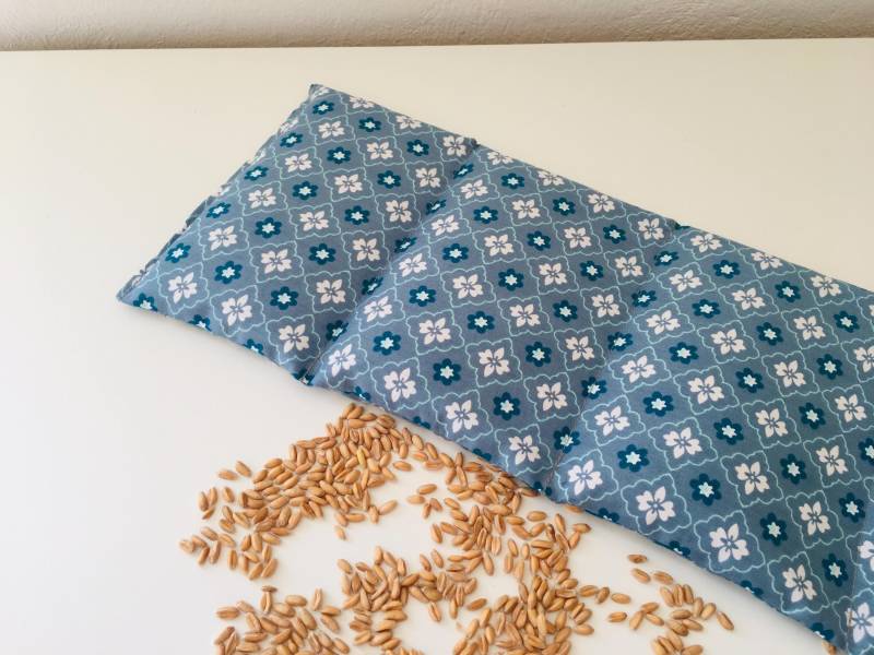 Körnerkissen, Wärmekissen Gr.l "Blau Mit Mustern „ von Etsy - KleinesAtelier