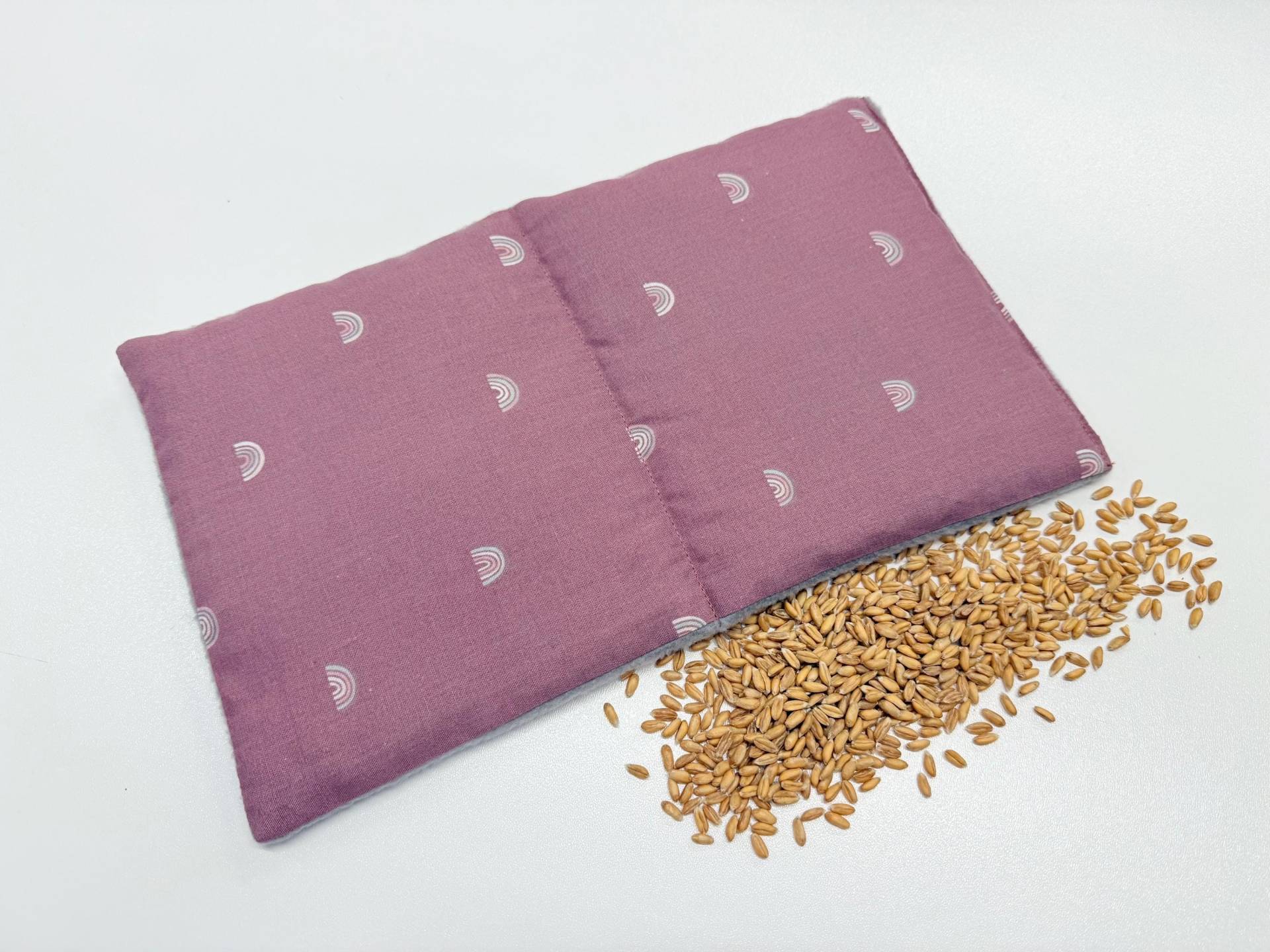 Körnerkissen , Wärmekissen „ Regenbogen Altrosa" von Etsy - KleinesAtelier