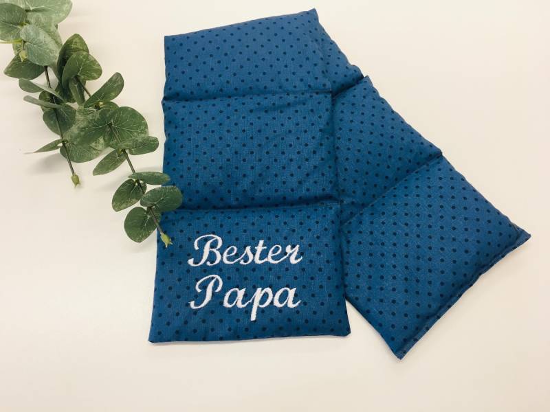 Körnerkissen Gr.xl " Bester Papa" Jeans von Etsy - KleinesAtelier