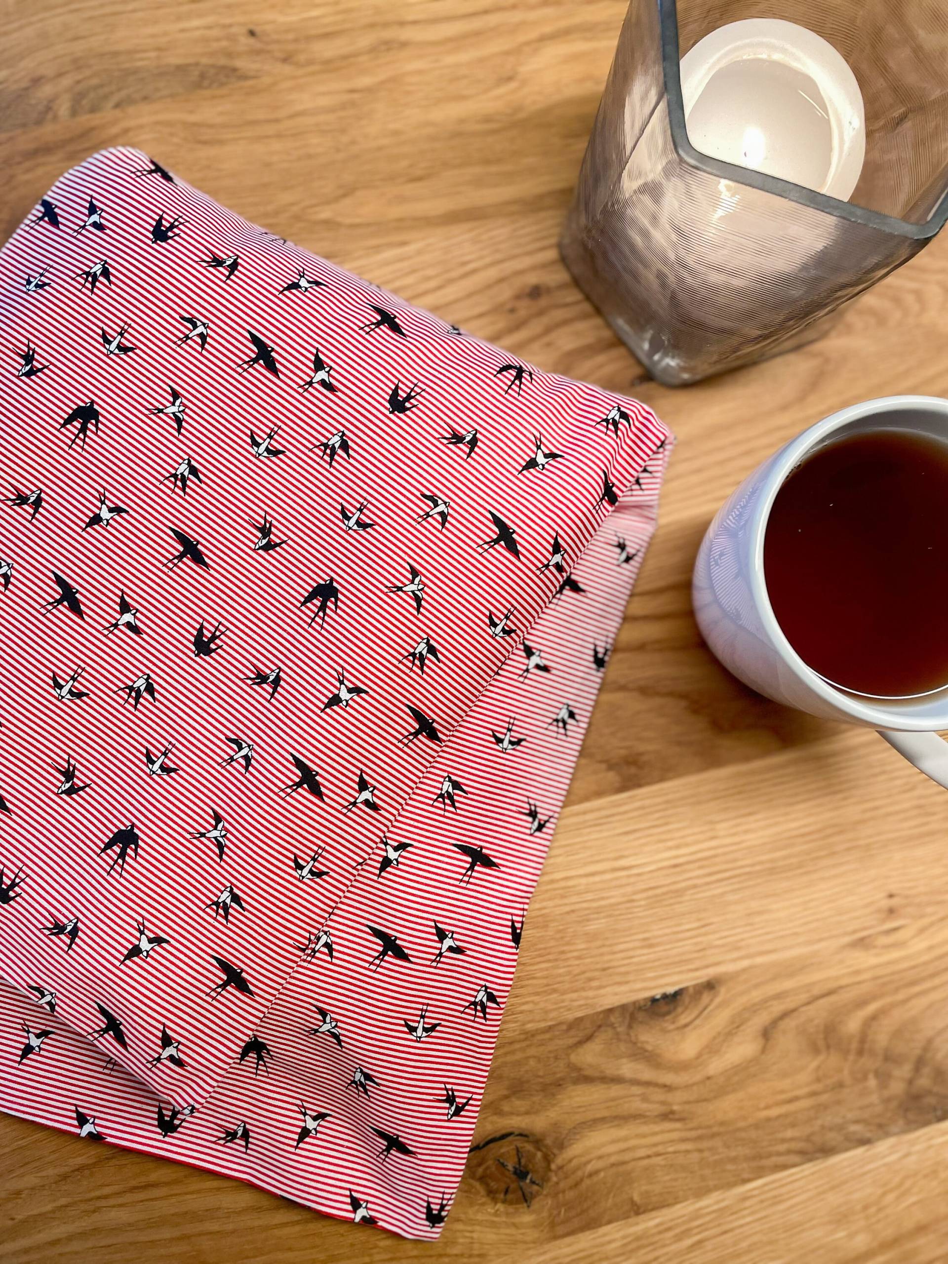 Körnerkissen Mit Rapssamen I Rot Gestreift 60x23cm von Etsy - KleinesFeinesDesigns
