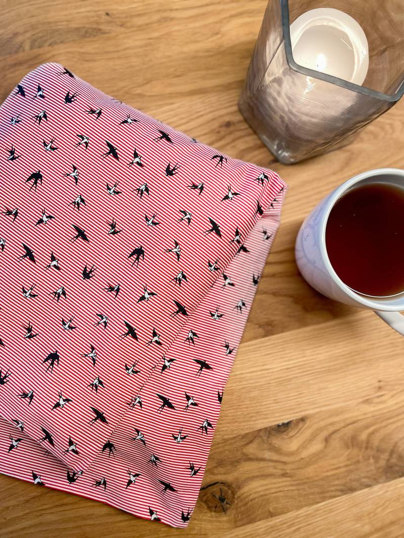 Körnerkissen Mit Rapssamen I Rot Gestreift 60x23cm von Etsy - KleinesFeinesDesigns