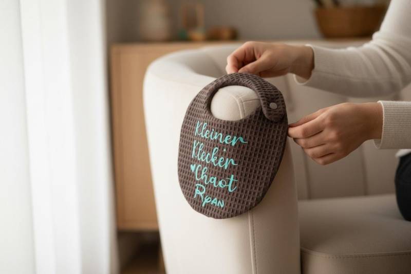 Lätzchen Babylätzchen Mit Spruch Und/Oder Wunschnamen, Aus Waffelstoff von Etsy - KleinesWoelfchen0207