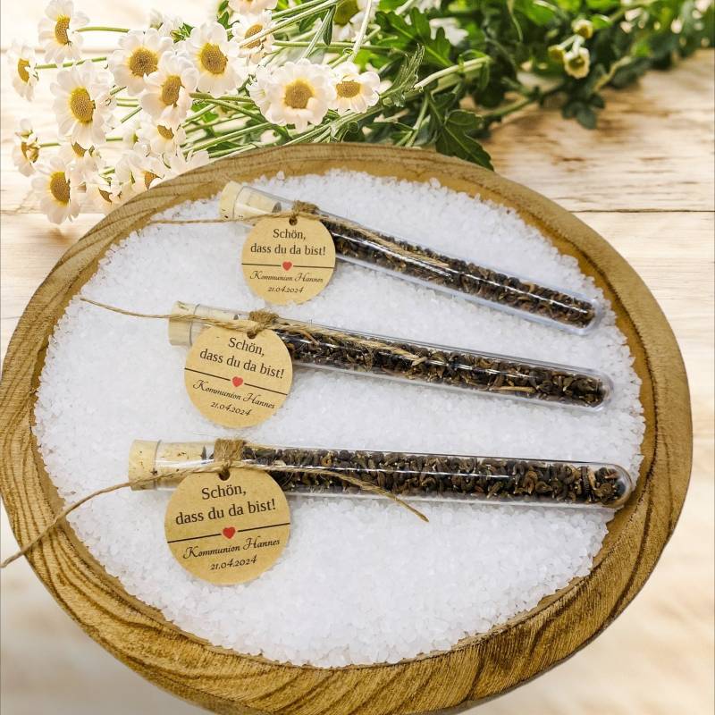 Reagenzglas Als Gastgeschenk Mit Naturband Und Kraftpapieranhänger, Personalisierbar Hochzeit, Kommunion, Konfirmation, Taufe, Geburtstag von Etsy - Kleingeschenke24