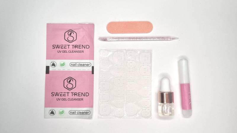 Press On Nägel Zubehör Set | Nagelöl, Nagelfeile, Klebepads, Nagelhautstäbchen, Alkoholpads & Nagelkleber Nail Prep Kit Mit Anleitung von Etsy - KlimBimbySophie