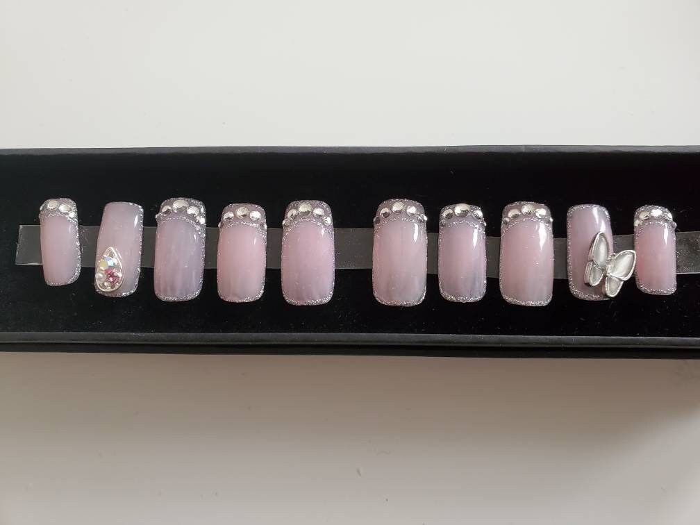 Elegantes Pink 10Er Set Zum Aufbügeln Elegantes Pink 10Er Set Zum Aufbügeln von Etsy - KnailsArt