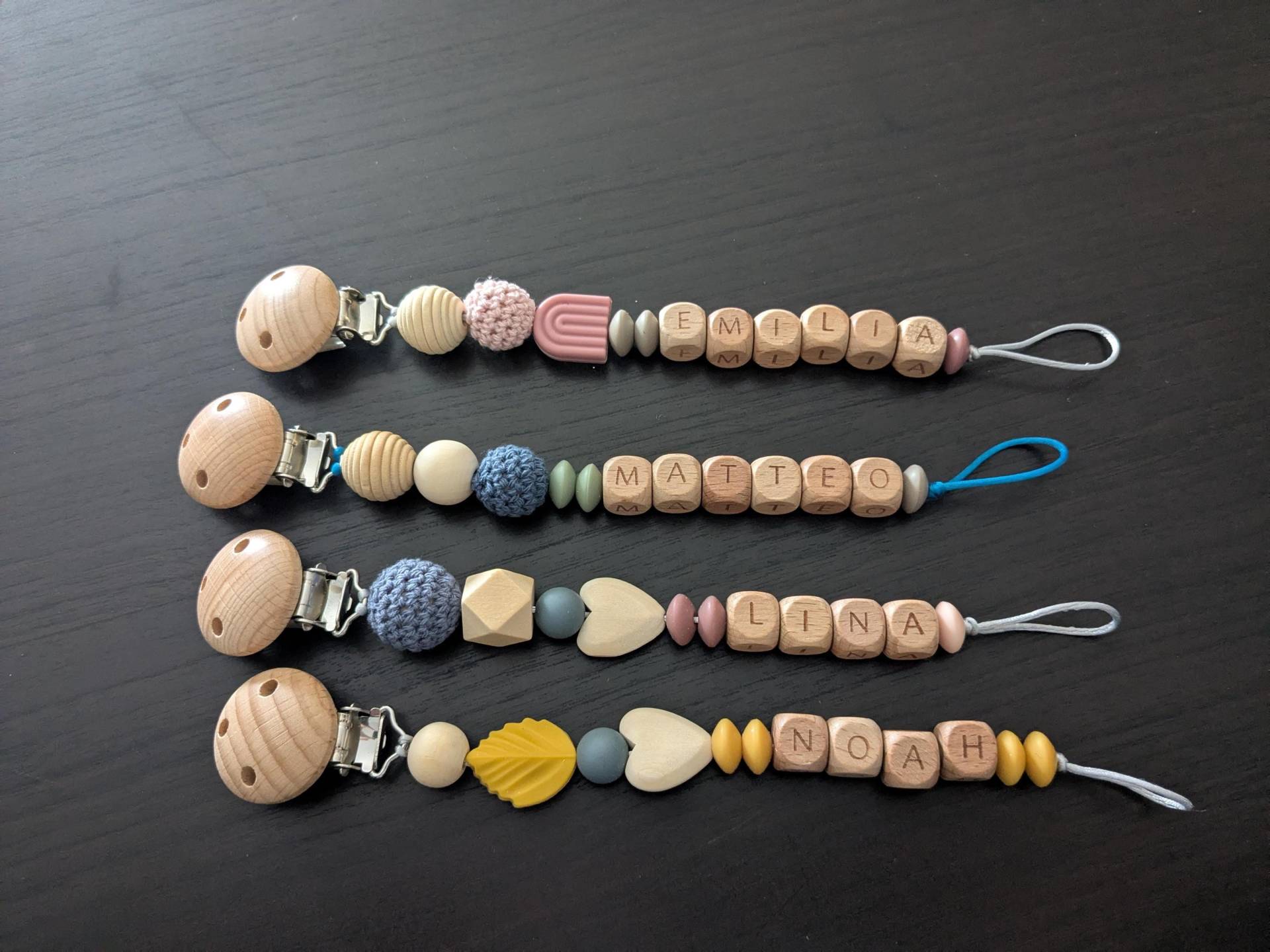 Schnullerkette Personalisiert Schnullerkette Personalisiert von Etsy - KnopfUndKiste