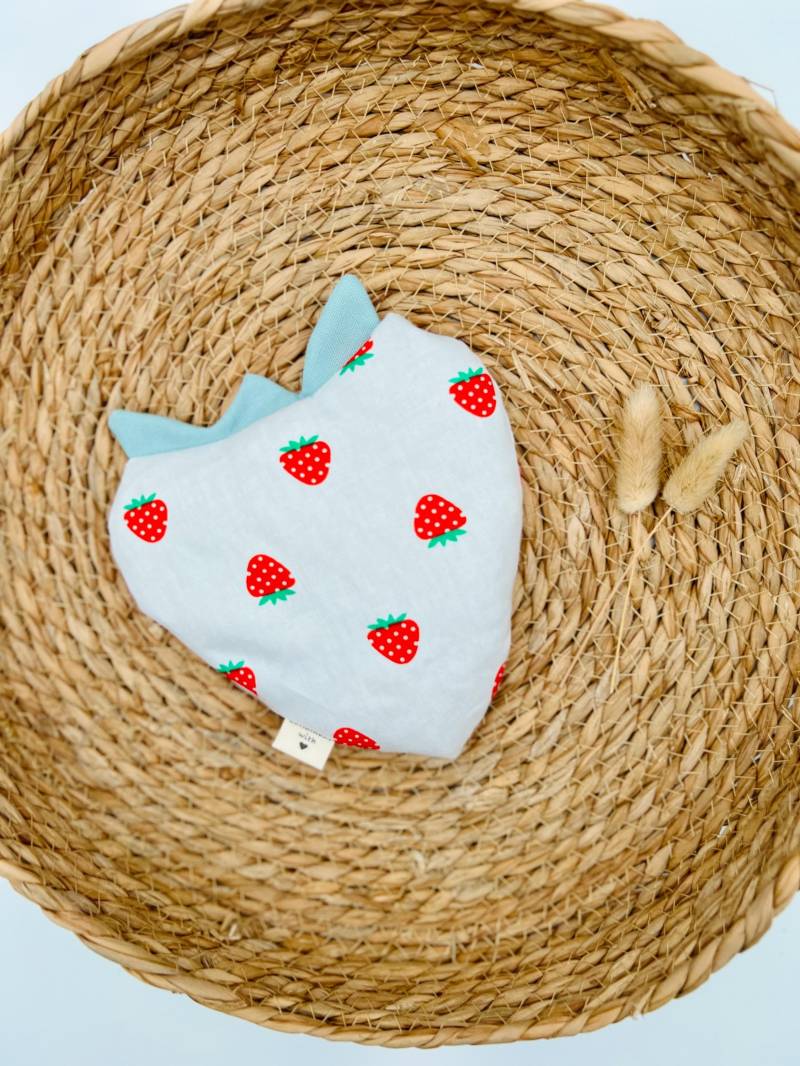 Dinkelkissen/Nach Wahl Kirschkernfüllung Handmade Heat Pad Wärmkissen Erdbeer-Wärmekissen von Etsy - KnopfundBlume