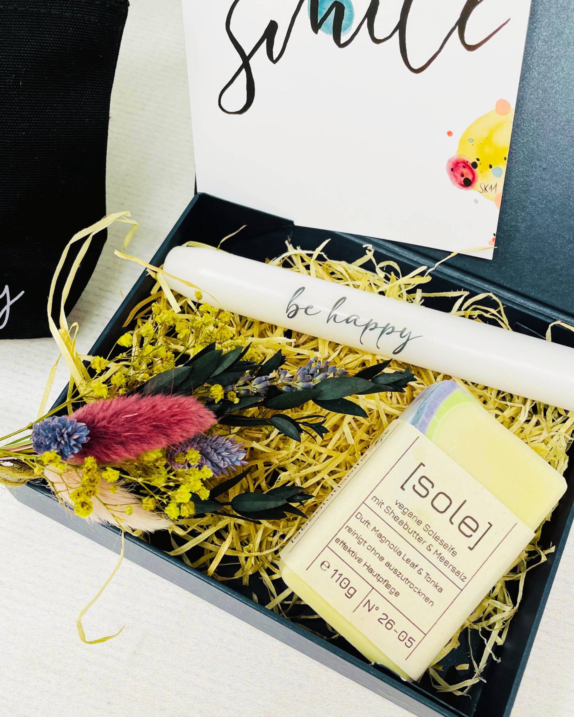 Geschenkbox Blau, Für Dich, Seife Sole, Personalisierbar von Etsy - Koboldtheater22