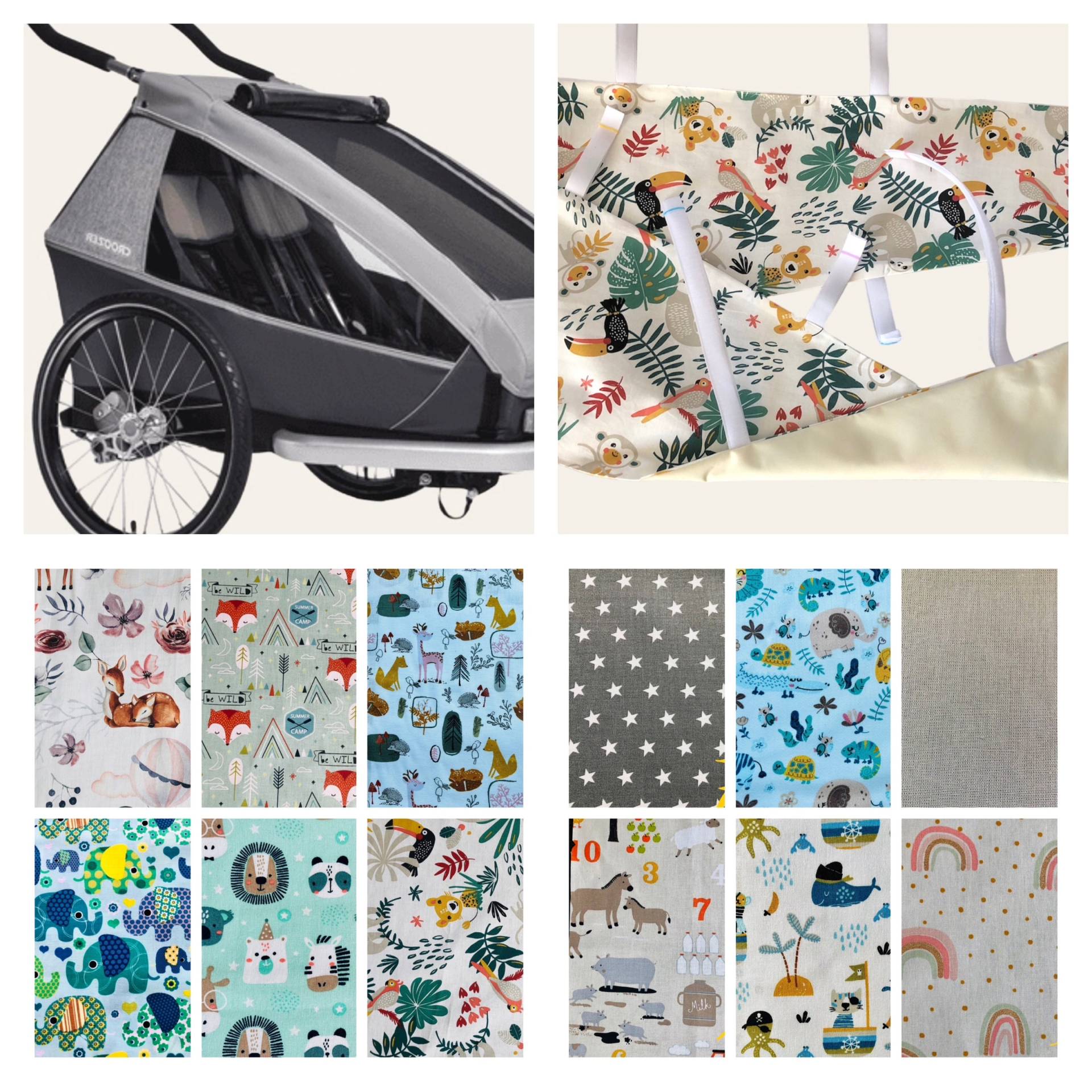 Sonnensegel/Sonnenschutz - 2 Er Set Croozer Kid 1 Oder Nur Seitenteile von Etsy - KohlmeiseVonKerstin