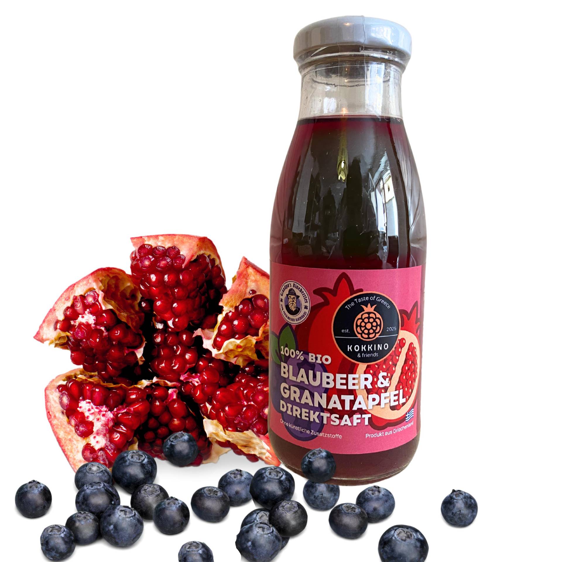 100 % Bio Blaubeer-Granatapfel Direktsaft - 6x 250 Ml Ohne Zusätze Vegan Glasflaschen Aus Familienbetrieb Griechenland Natur Pur 100 % Bio Blaubeer-Granatapfel Direktsaft - 6x 250 Ml Ohne Zusätze Vegan Glasflaschen Aus Familienbetrieb Griechenland Natur Pur von Etsy - KokkinoDE