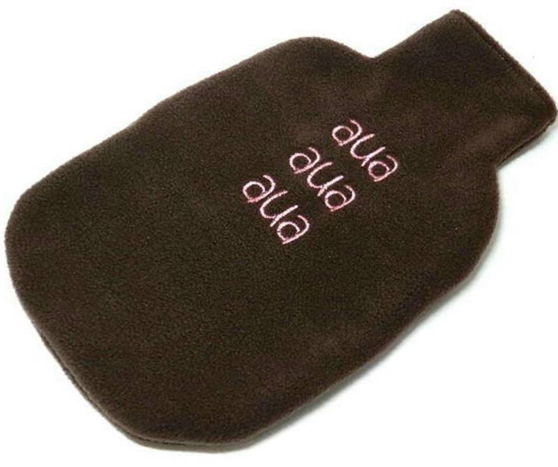Wärmflaschenhülle Fleece in Braun - Aua Aua von Etsy - KonsumSchwestern