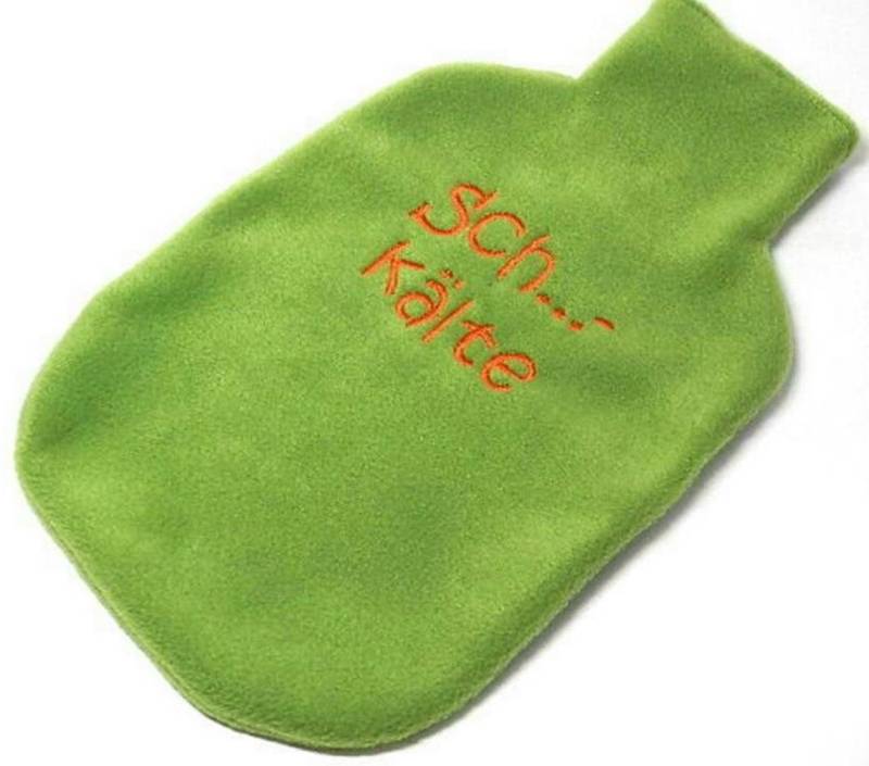 Wärmflaschenhülle Fleece in Grün - Sch...kälte von Etsy - KonsumSchwestern