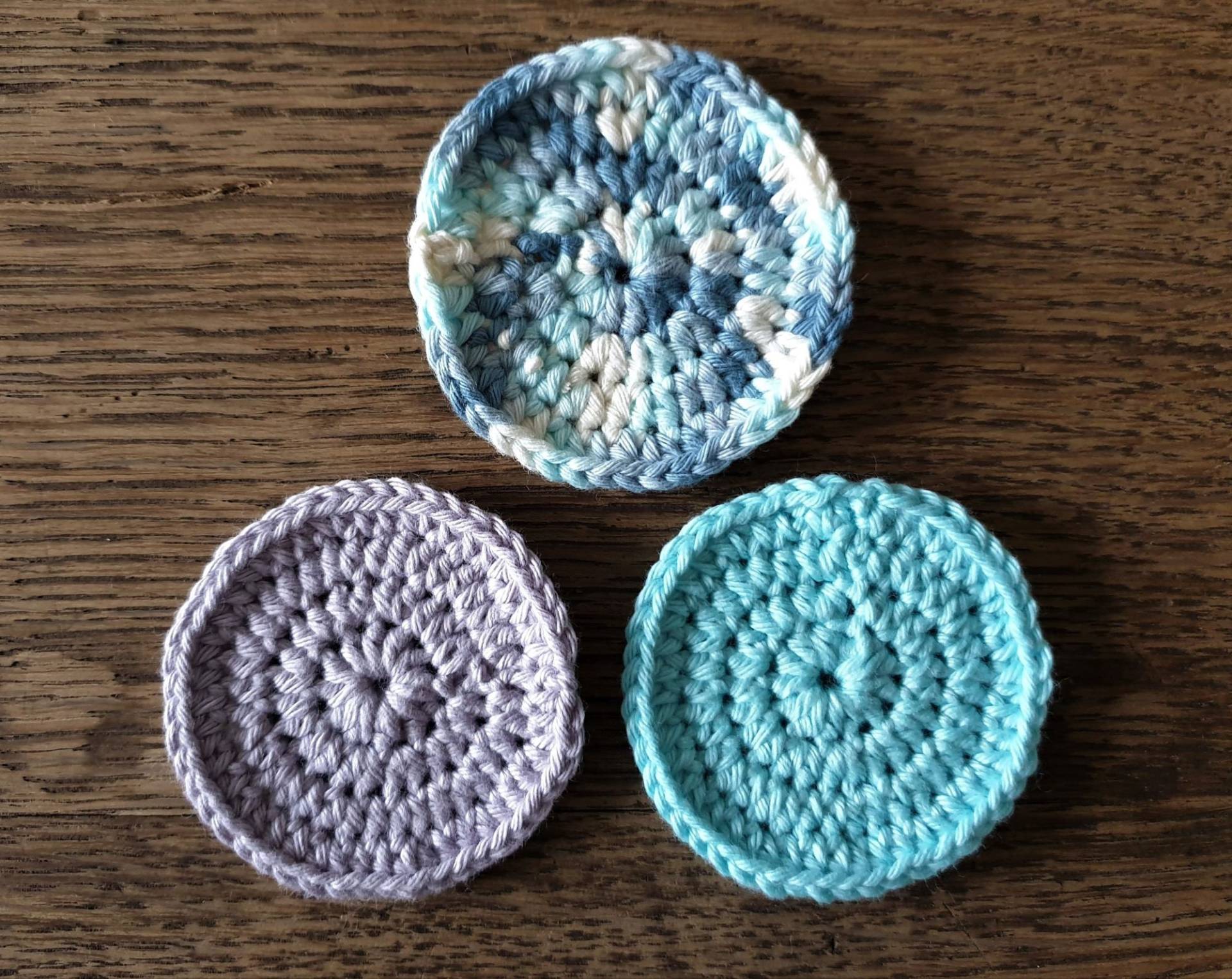 3Er-Set Kosmetik-Pads in Zarten Blautönen 3Er-Set Kosmetik-Pads in Zarten Blautönen von Etsy - KousouliStore