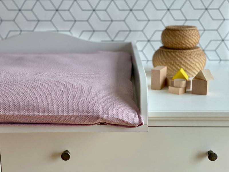 Kraftkids Bezug Für Wickeltischauflage Doppelkrepp Rosa | Mehrere Varianten von Etsy - KraftKidsShop