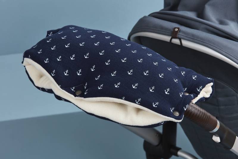 Kraftkids Kinderwagenmuff Musselin Dunkelblau Anker Kraftkids Kinderwagenmuff Musselin Dunkelblau Anker von Etsy - KraftKidsShop