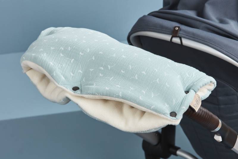 Kraftkids Kinderwagenmuff Musselin Mint Pusteblumen Kraftkids Kinderwagenmuff Musselin Mint Pusteblumen von Etsy - KraftKidsShop