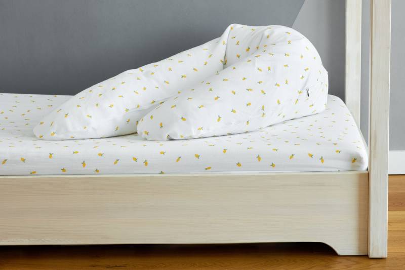 Kraftkids Stillkissenbezug Musselin Gelbe Zitronen von Etsy - KraftKidsShop