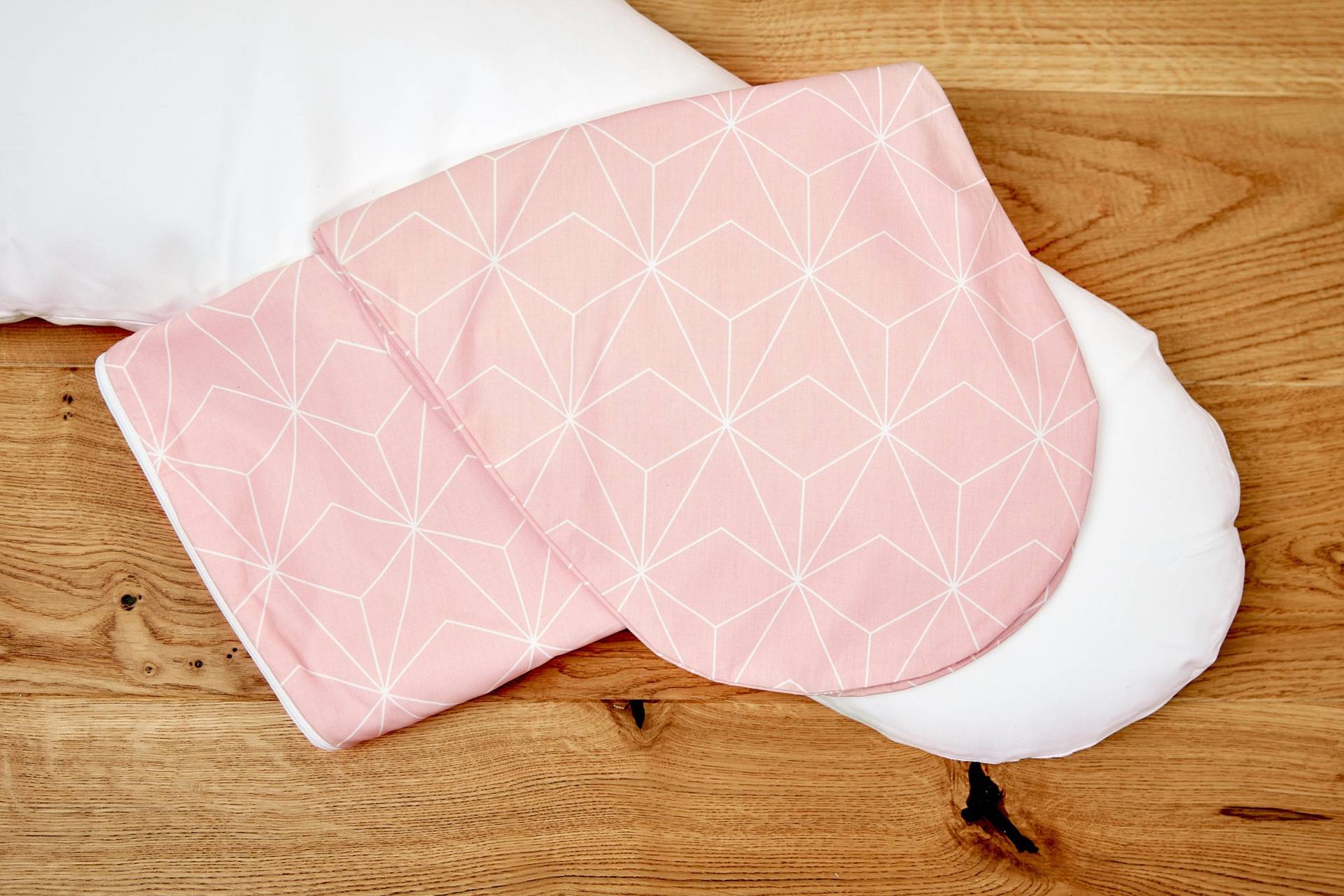 Kraftkids Stillkissenbezug Weiße Dünne Diamante Auf Altrosa von Etsy - KraftKidsShop