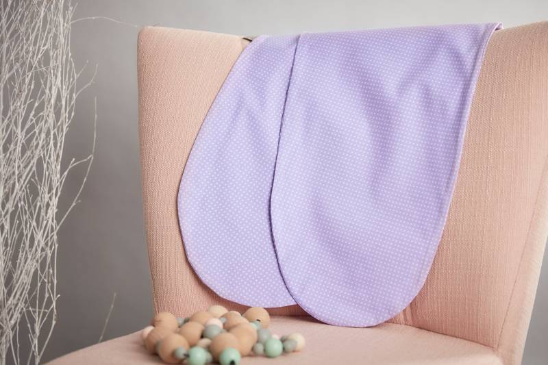 Kraftkids Stillkissenbezug Weiße Punkte Auf Lila von Etsy - KraftKidsShop