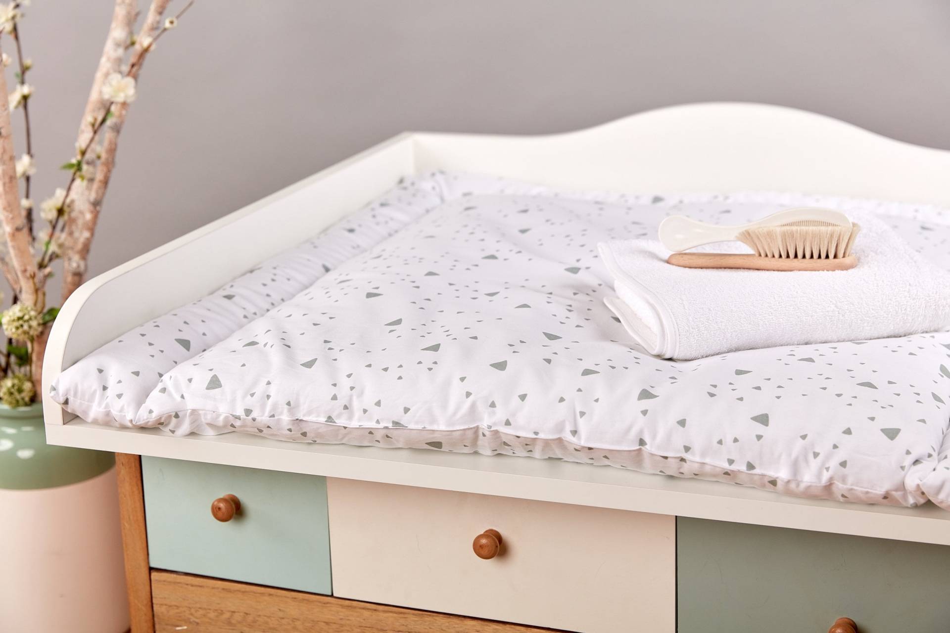 Kraftkids Wickelauflage Abgerundete Dreiecke Grau 75x70 cm | Bxt, 60x70 78x78 85x75 | Bxt Kraftkids Wickelauflage Abgerundete Dreiecke Grau 75x70 cm | Bxt, 60x70 78x78 85x75 | Bxt von Etsy - KraftKidsShop